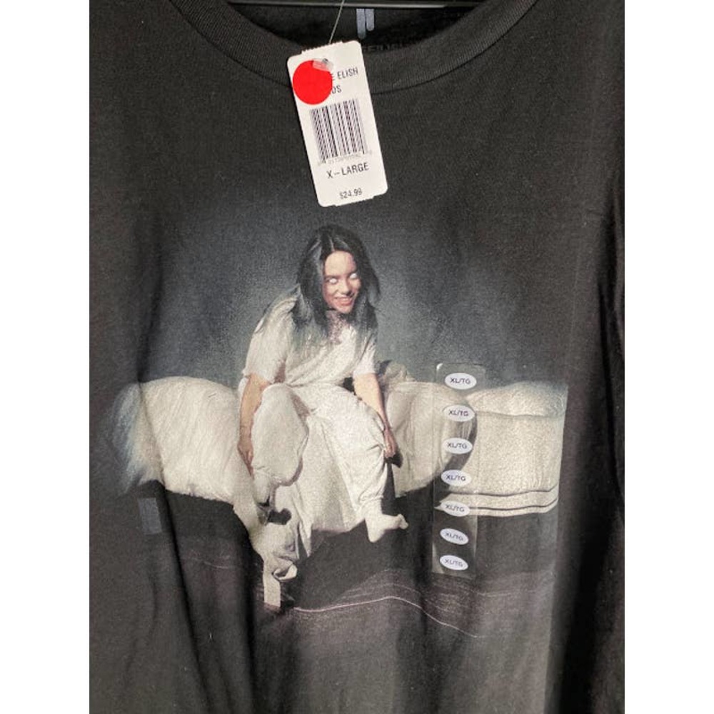 Billie Ellish Black T-shirt, NWT, Size XL